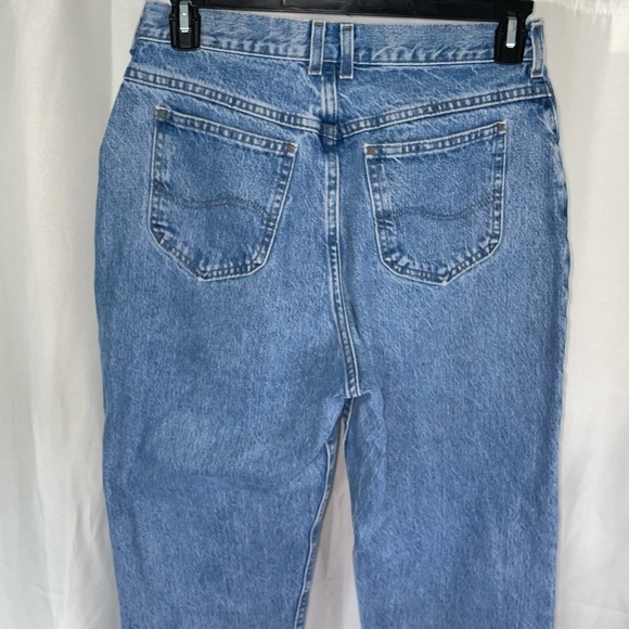 Lee Jeans Straight Leg Regular Fit Mom Jeans High Waisted Vintage Denim Pants - Picture 7 of 10
